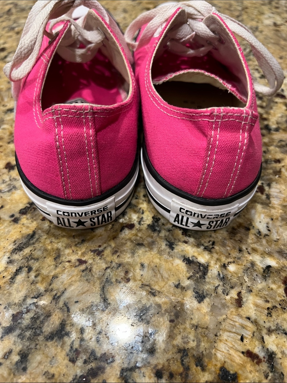 Converse Pink Low-Top Canvas Sneakers with White Trim - Picture 3 of 8